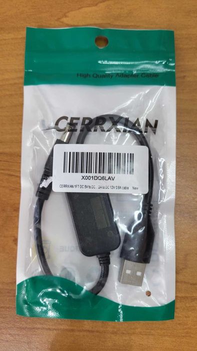 CERRXIAN DC 5 V do DC 12 V kabel USB konwerter podwyższający napięcie