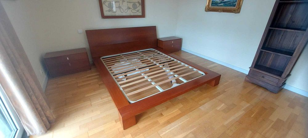 Mobília de Quarto Completa em Cerejeira – Marca MOVEME (Excelente Estado)