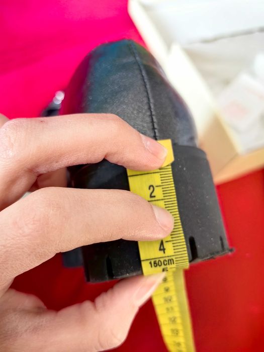 Mokasyny damskie 39 półbuty czarne łańcuszek obcas