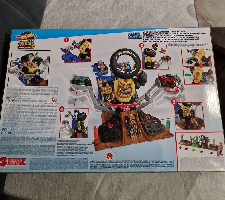 Hot Wheels Monster Trucks Arena Smashers – Arena Goryla Zestaw HPN71