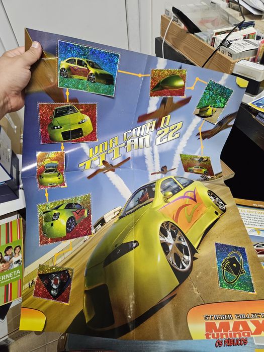 Caderneta completa Maxi Tuning com Poster Central mt boas condições