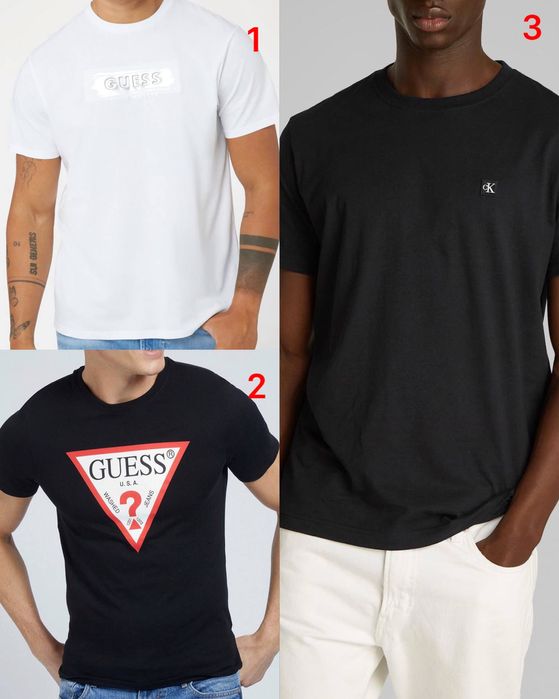 Чоловіча футболка Guess та Calvin Klein ОРИГІНАЛ