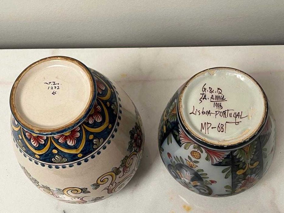 Pote Viúva Lamego e pote da Fábrica Sant'Anna
