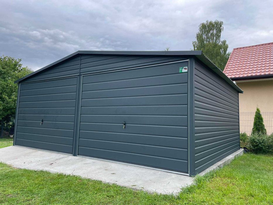 Garaż blaszany, WIATA. WZMOCNIONY PROFILAMI. Producent. Cała Polska