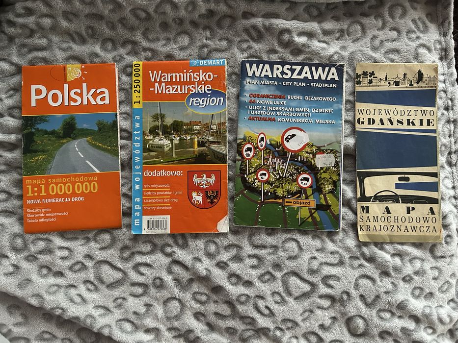 Mapa Polska Wamińsko mazurskie warszawa gdańsk