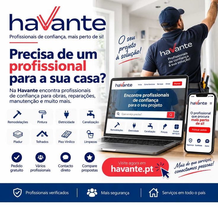 Profissionais para obras e serviços em Santa Maria da Feira