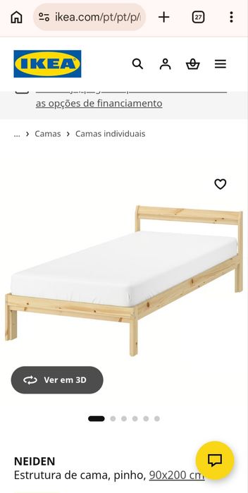 Cama solteiro IKEA