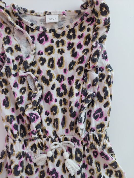 Krótki kombinezon letni w panterkę next 18-24m 86-92cm