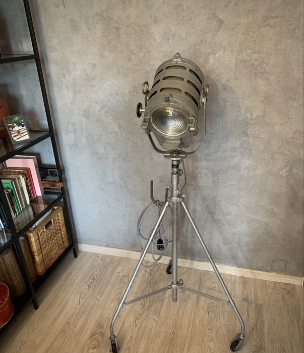 Lampa podlogowa teatralna Prl vintage Loft