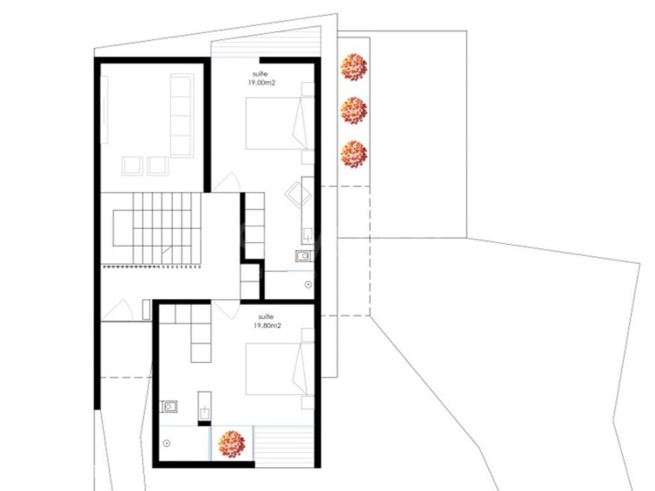 Lote 425 m2 para construção de moradia com 3 pisos, garagem e piscina