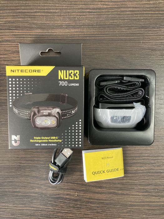 Ліхтар налобний Nitecore NU33 налобный фонарь