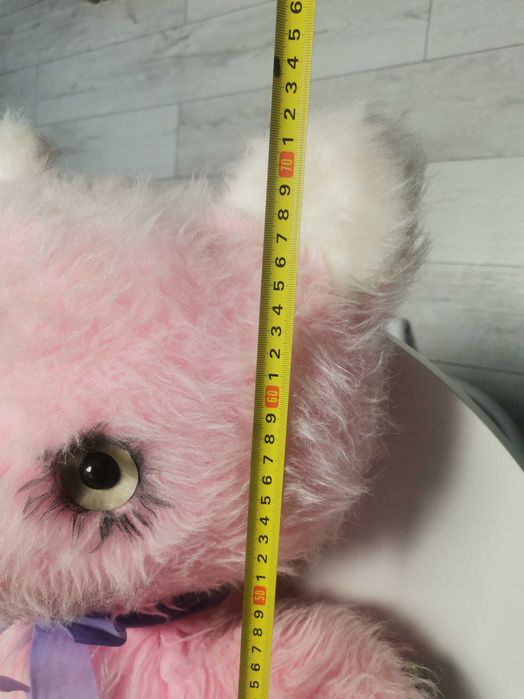 Różowy misiek duży, maskotka, pluszak.