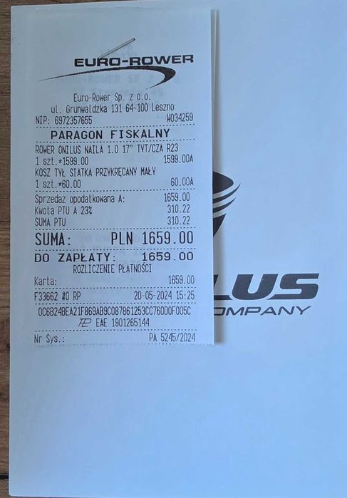 Rower męski Onilus czarny