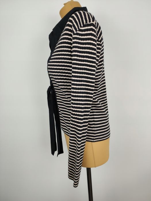 James lakeland damski sweter narzutka w paski r.44