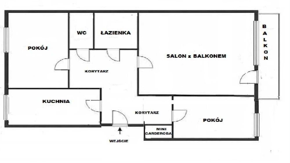 Mieszkanie: 3 pokoje, 62 m2, duży balkon, 2 komórki, , rozkładowe, Łódź ul. Marynarska