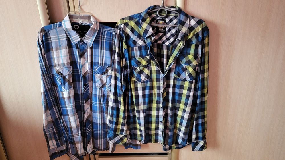 Koszule długi rękaw krata