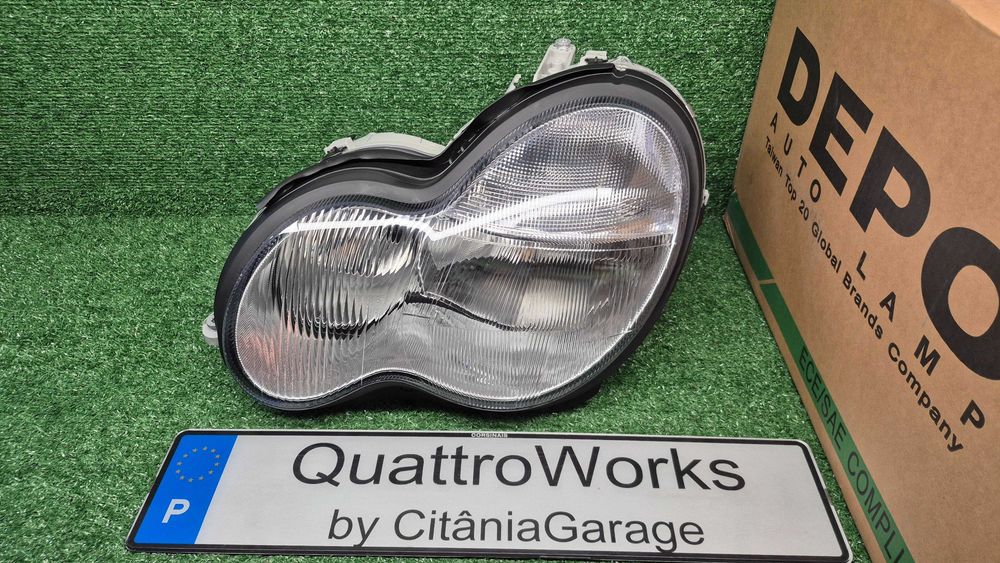 Otica Farol Esquerdo Mercedes Classe C W203 de 2000 a 2011 Ref. 440-1124L-LD-E NOVO DEPO