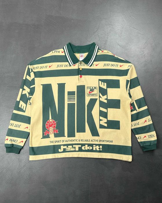 Лонгслів Nike x Cactus Plant Flea Market Go Flea Long-Sleeved Polo Logo Khaki