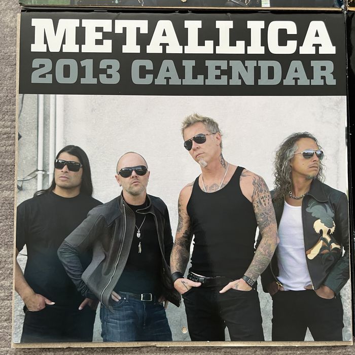 Conjunto de 6 calendários Metallica