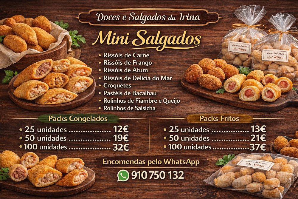 Faço salgados caseiros