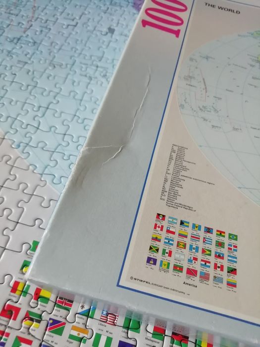 Puzzle 1000 Ravensburger Mapa