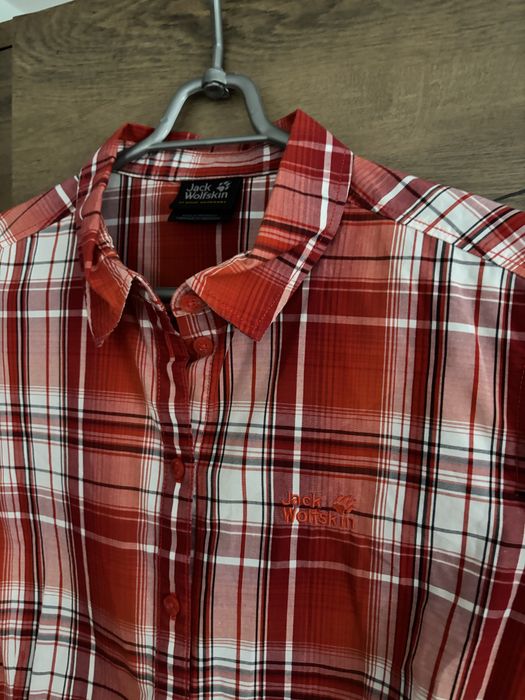 Koszula Jack Wolfskin | 100% Bawełna Organiczna | Rozmiar L | Kratka