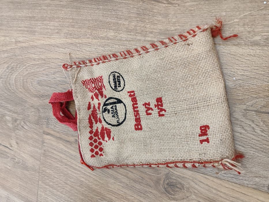 Nowy worek jutowy po ryżu