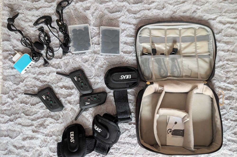 Kit SCA intercomunicadores Profissional Árbitros completo com mala