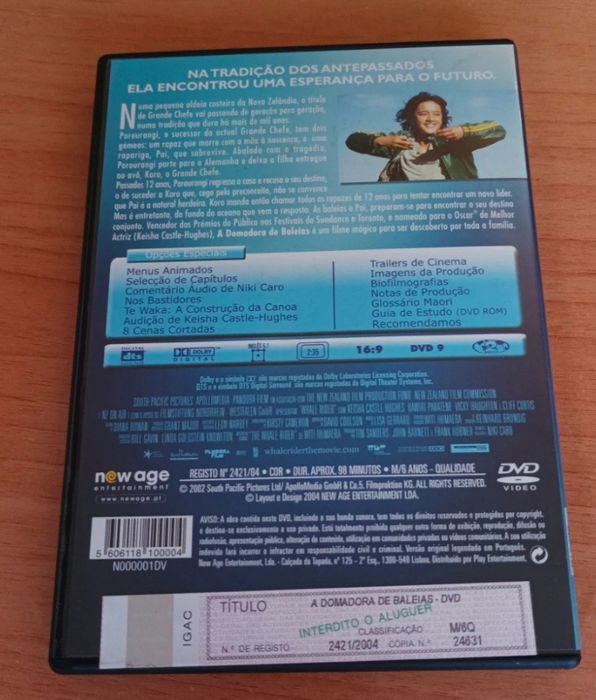 DVD a domadora de baleias