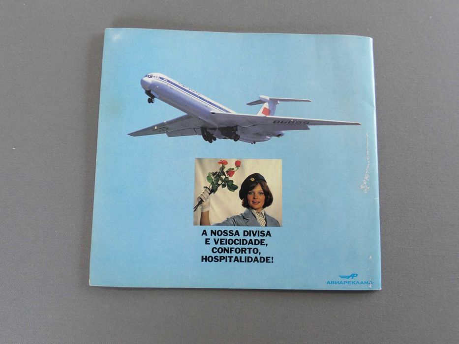 Brochura da Aeroflot sobre Moscovo