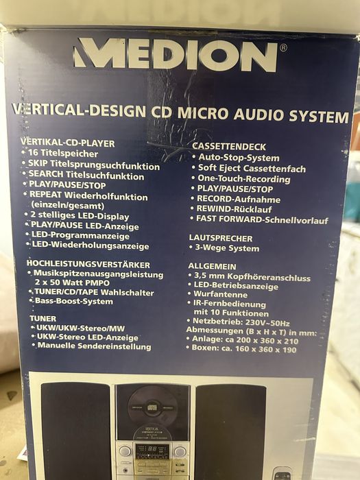 Музичний центр, 2 колонки