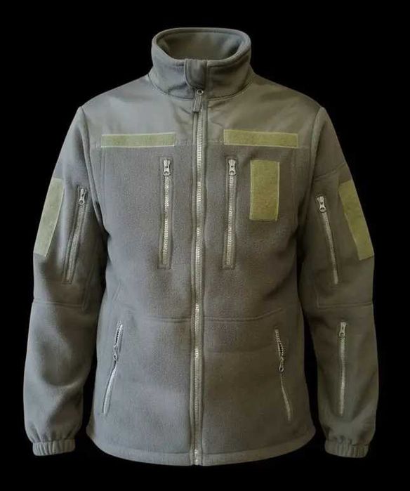 Флісова тактична кофта Олива без капюшона