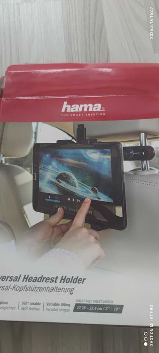 Uchwyt na tablet do fotela samochodu - HAMA