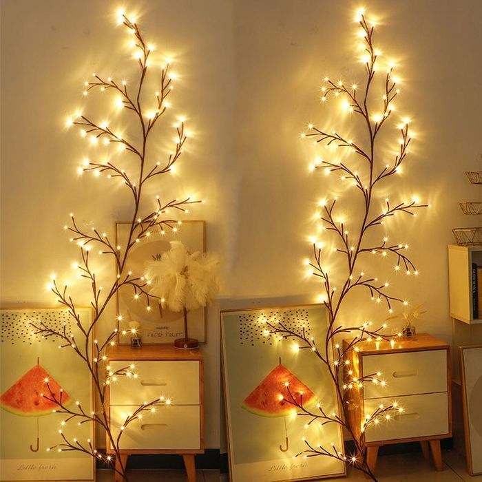dekoracyjne gałązki diy led światełka przytulna ciepła biel usb 1.8m