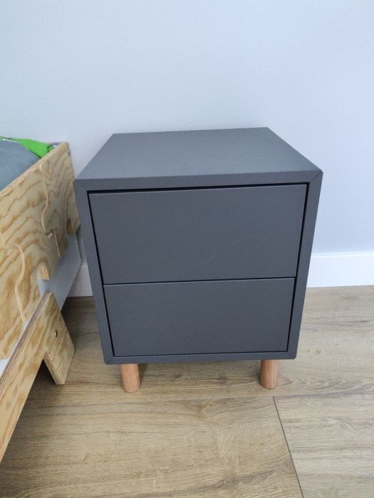 Stolik nocny szafka nocna  szary Eket Ikea