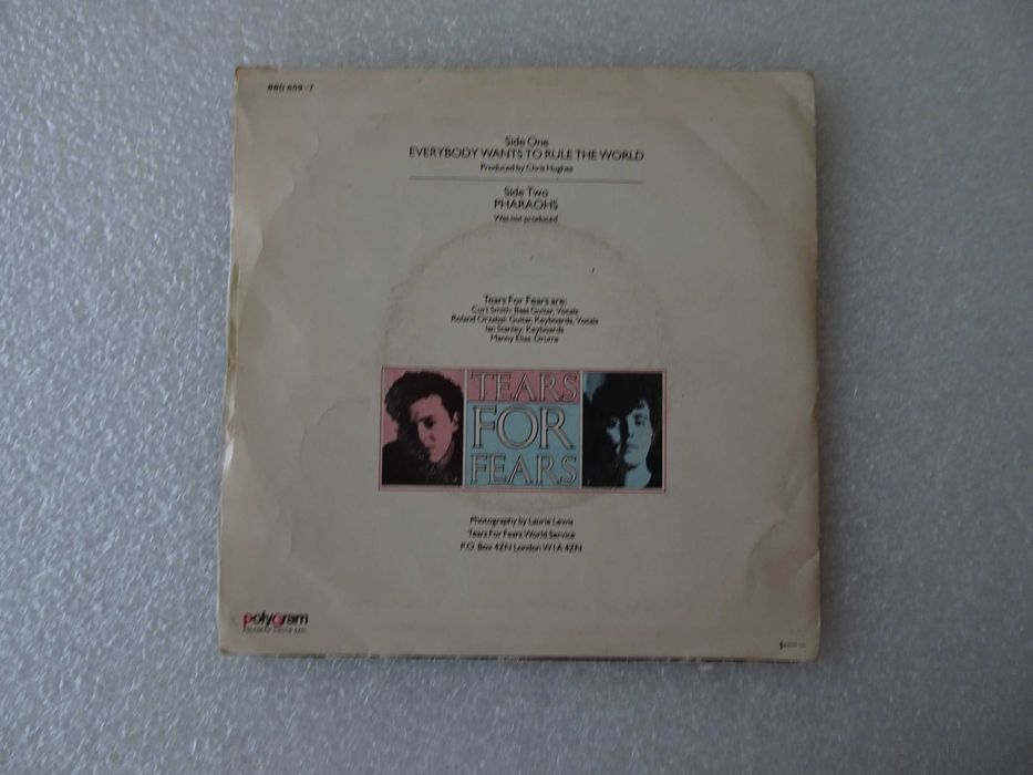 Disco single vinil - Tears For Fears Everybody wants to rule the world