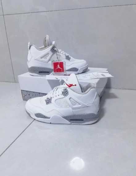 Jordan 4 Retro White Oreo R.45