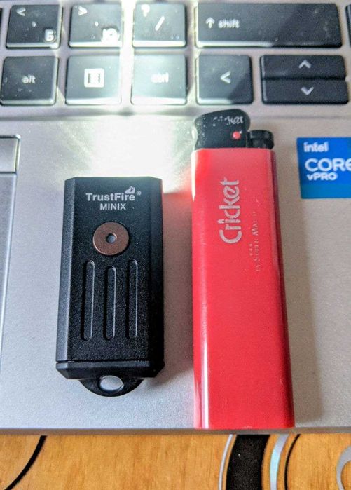 Ліхтарик наключник TrustFire minix 320lu червоне і біле світло