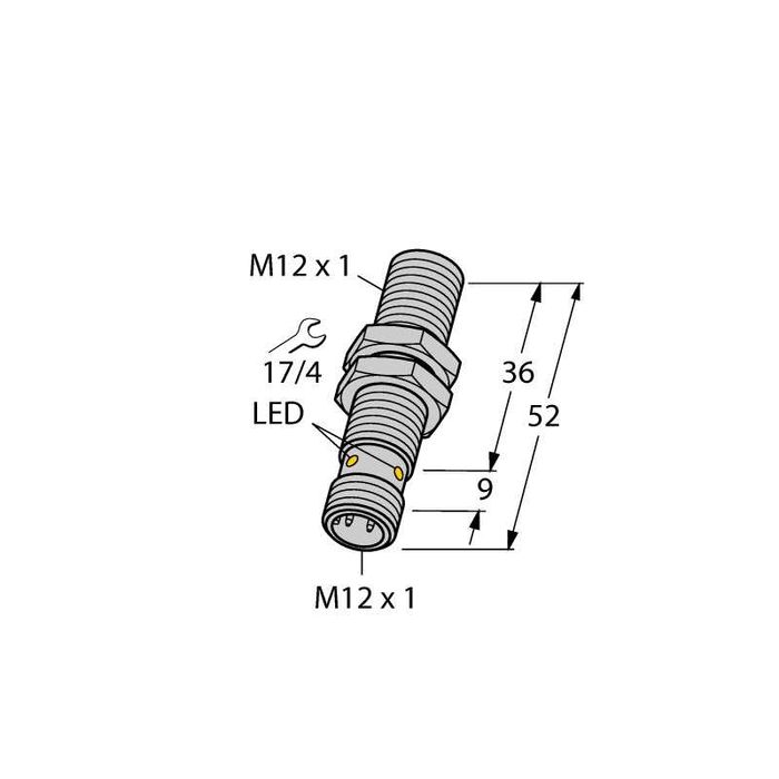 Czujnik indukcyjny BI4U-M12-AP6X-H1141