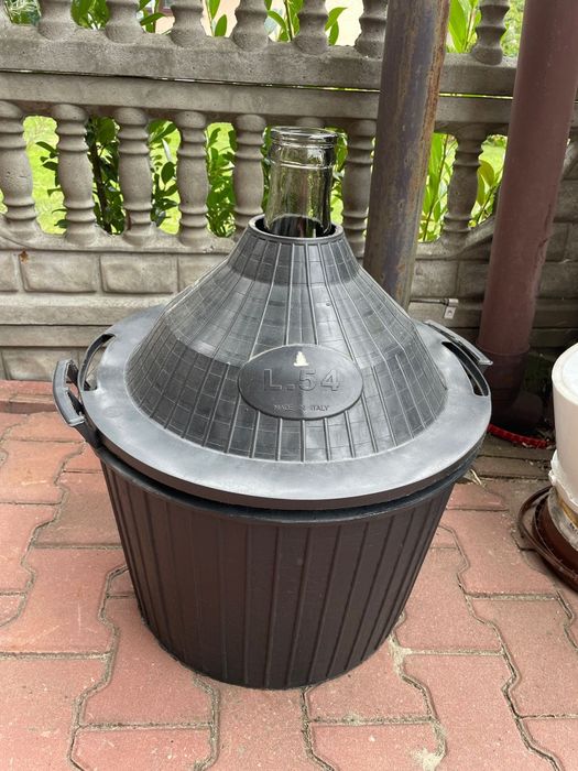 Balony na wino 54L w koszach ochronnych – komplet 4 szt
