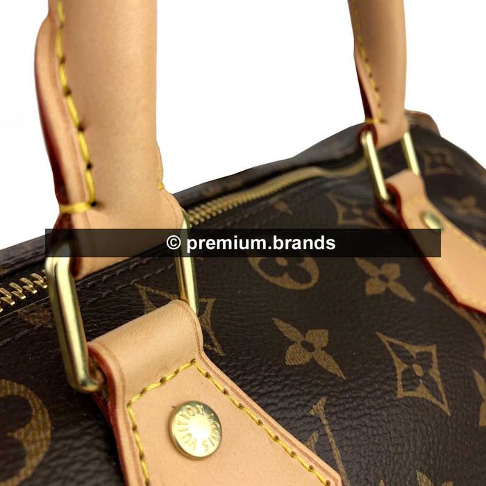 Torebka Louis Vuitton Speedy 30 canvas monogram/skóra naturalna