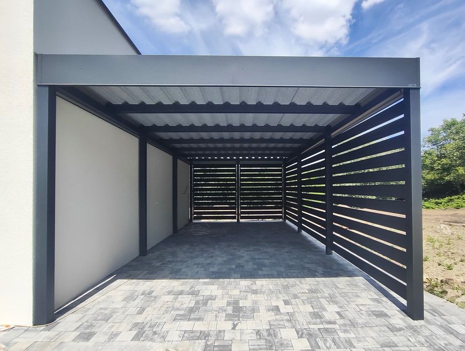 Zadaszenie samochodu, wiata garażowa, carport, nowoczesne zadaszenie