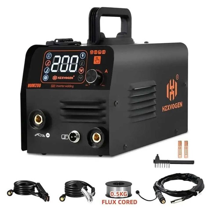D45-Máquina soldar 3 em 1 200A MIG (sem gás) MMA ARC TIG (com gás)