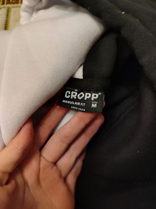 Худі чоловіче з аніме чорно-біле М