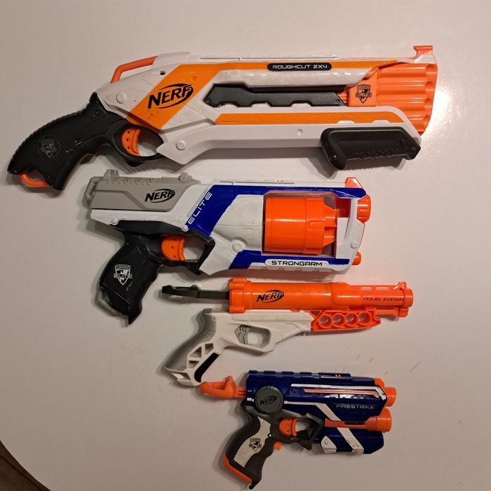 Pistolety Nerf- 4 sztuki
