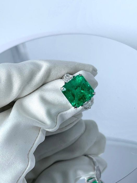 Каблучка з Смарагдом 8,41ct. GRS
