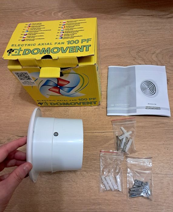Витяжний вентилятор Domovent 100 PF.
