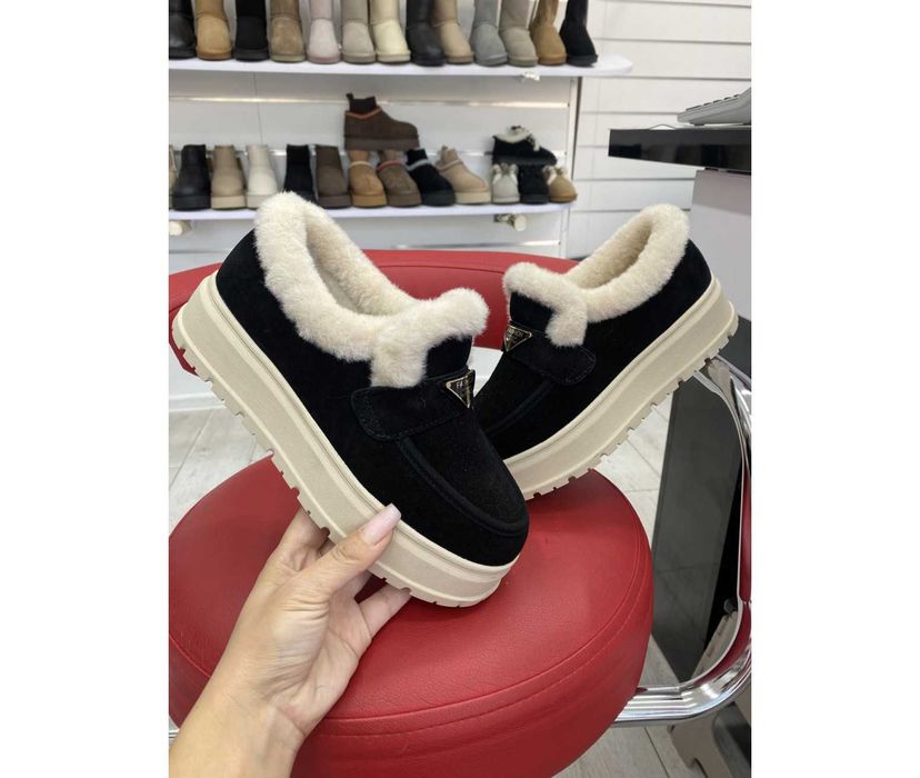 Трендові утеплені лофери, натуральна замша, зимние лоферы зима 36-41р