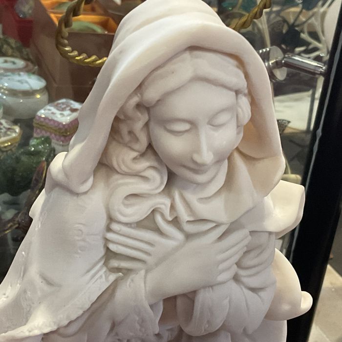 Presépio material de pó de pedra super lindo 5 peças 25/27/18/17 cm