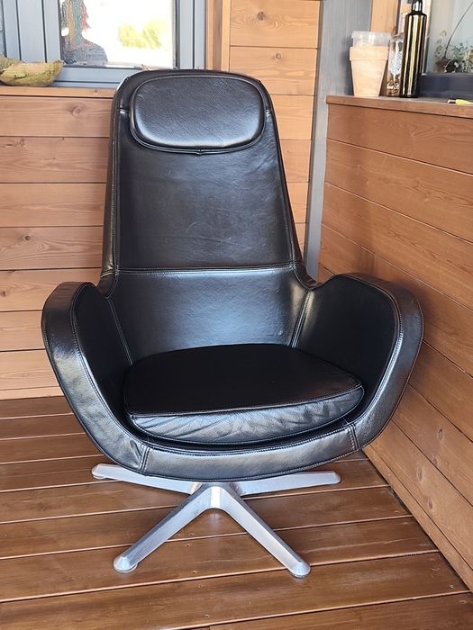 Skórzany fotel Arvika Ikea, Skóra naturalna